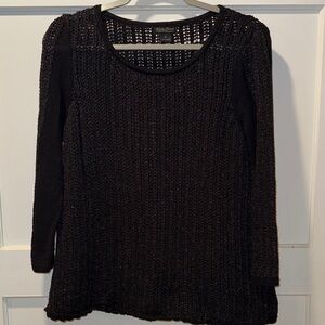 Lucky Brand Black Knit Sweater